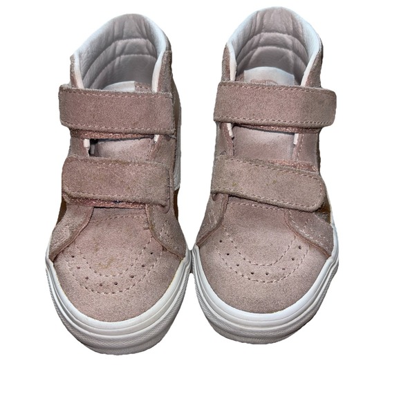 Vans Kids Sk8-Mid Reissue V Metallic Shoe 11.5T Rose Gold Pink - Picture 4 of 11